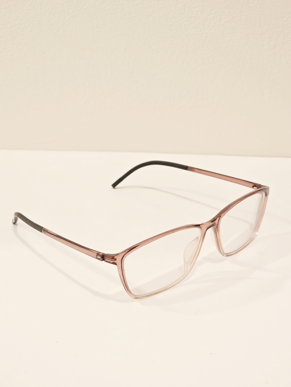 Auth Silhouette SPX 1560 6060 Translucent Rose Brown Gradient Eyeglasses Frames